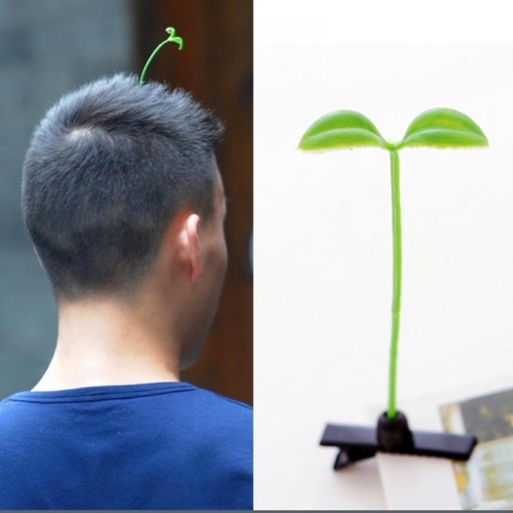 🌱Awesome Set of two cute unisex sprout clips 🌱 - Picture 2 of 7